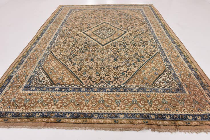 Detail image of 9' 7 x 13' 6 Hand Knotted Farahan Persian Wool Rug