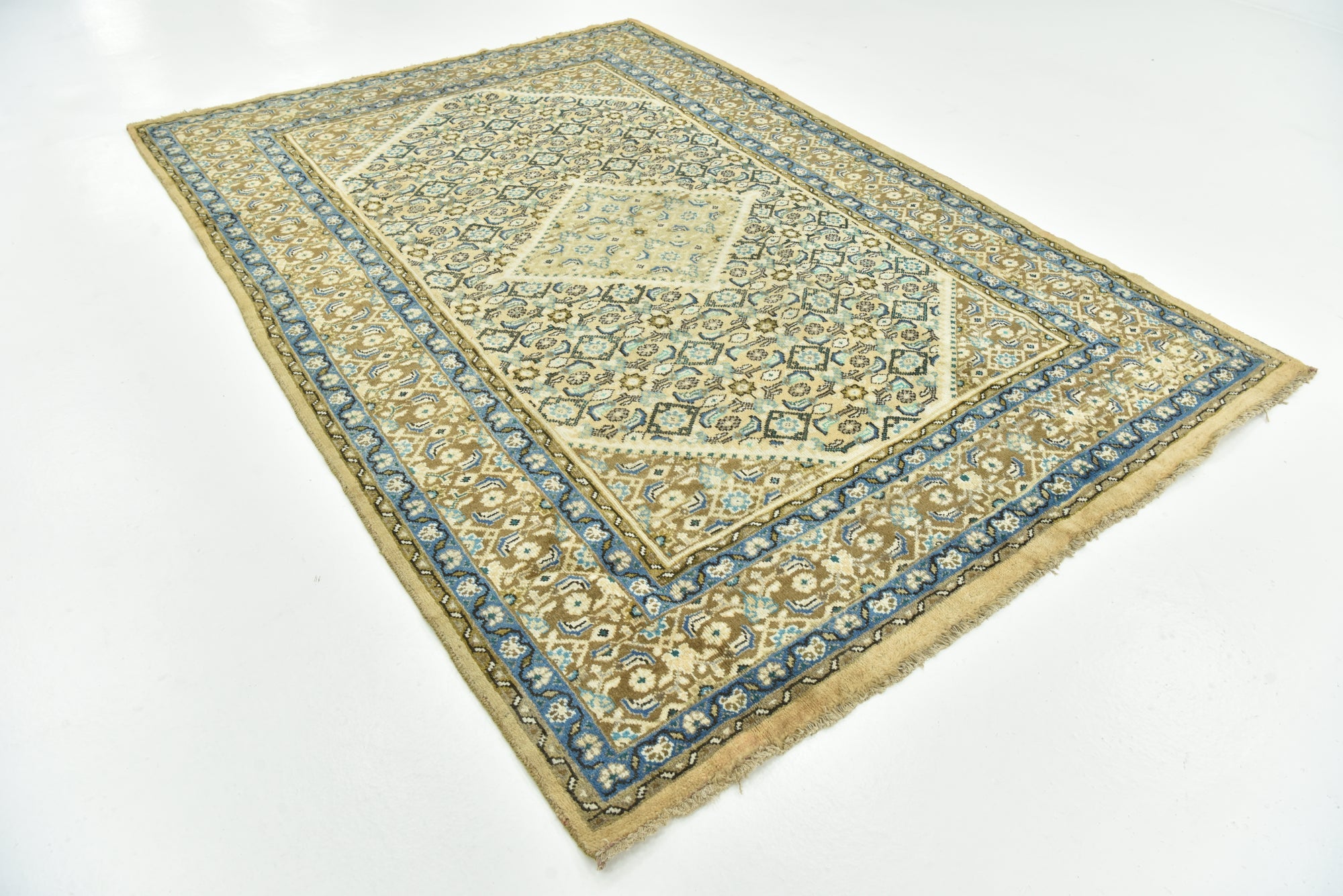 6' 10 x 10' Hand Knotted Farahan Persian Wool Rug
