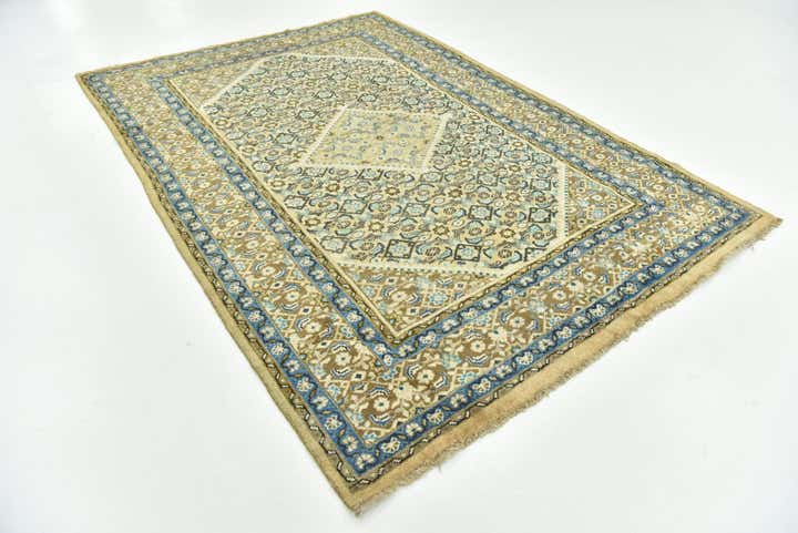 6' 10 x 10' Hand Knotted Farahan Persian Wool Rug