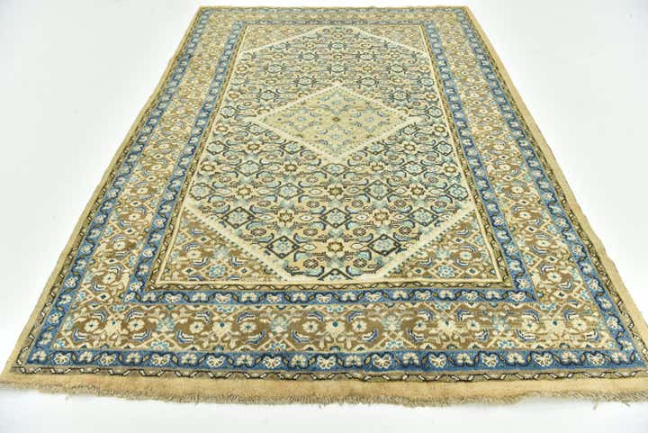 6' 10 x 10' Hand Knotted Farahan Persian Wool Rug