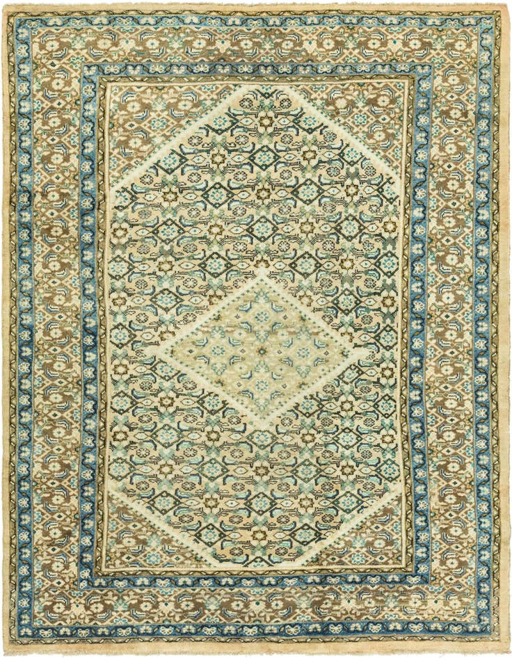 Detail image of 6' 10 x 10' Hand Knotted Farahan Persian Wool Rug