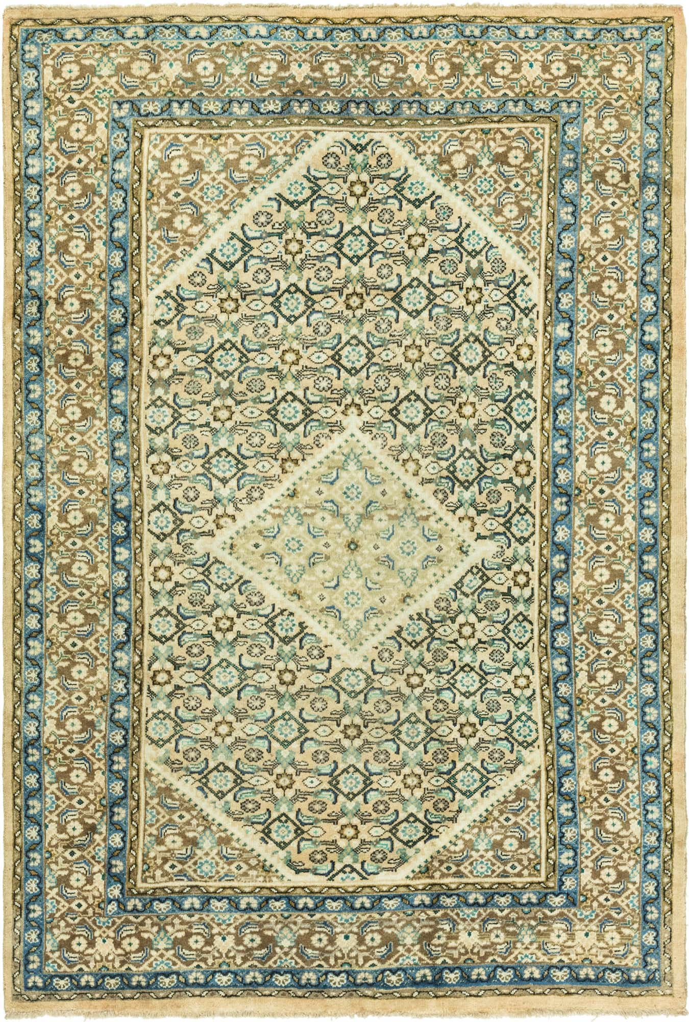 6' 10 x 10' Hand Knotted Farahan Persian Wool Rug