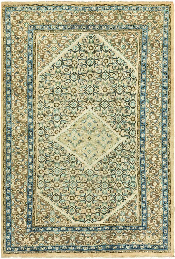 6' 10 x 10' Hand Knotted Farahan Persian Wool Rug