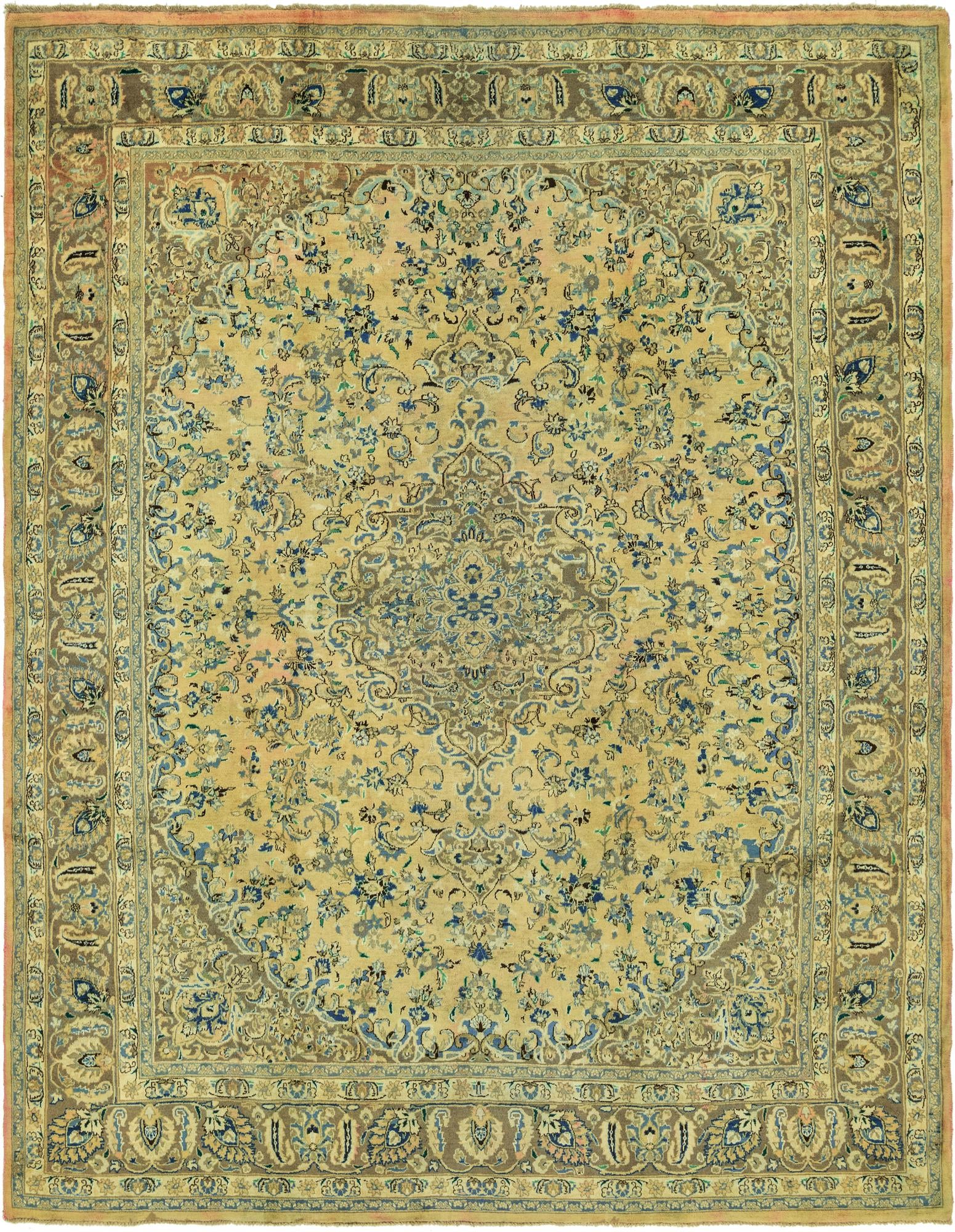 9' 9 x 12' 9 Hand Knotted Farahan Persian Wool Rug