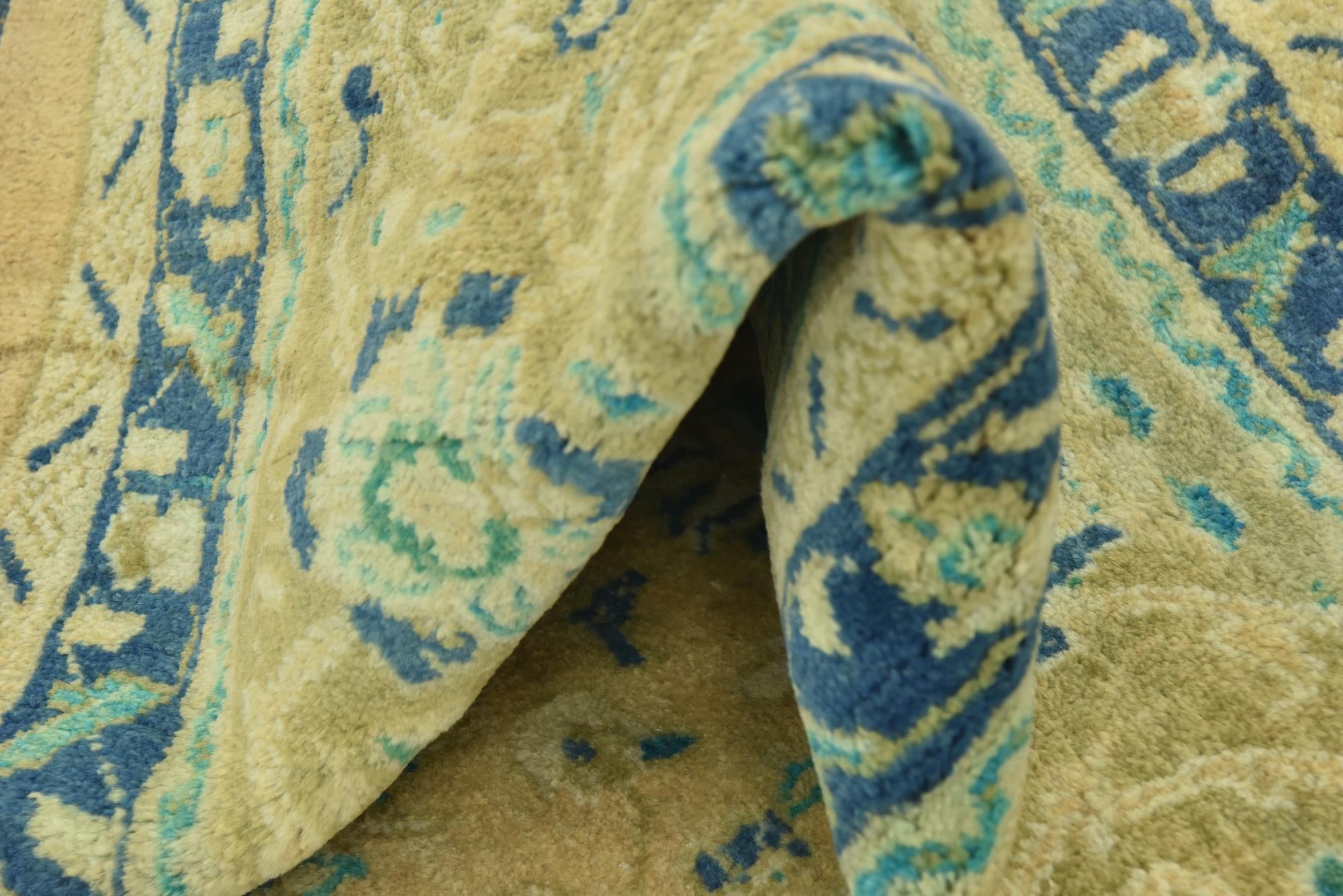 9' 8 x 13' 5 Hand Knotted Farahan Persian Wool Rug