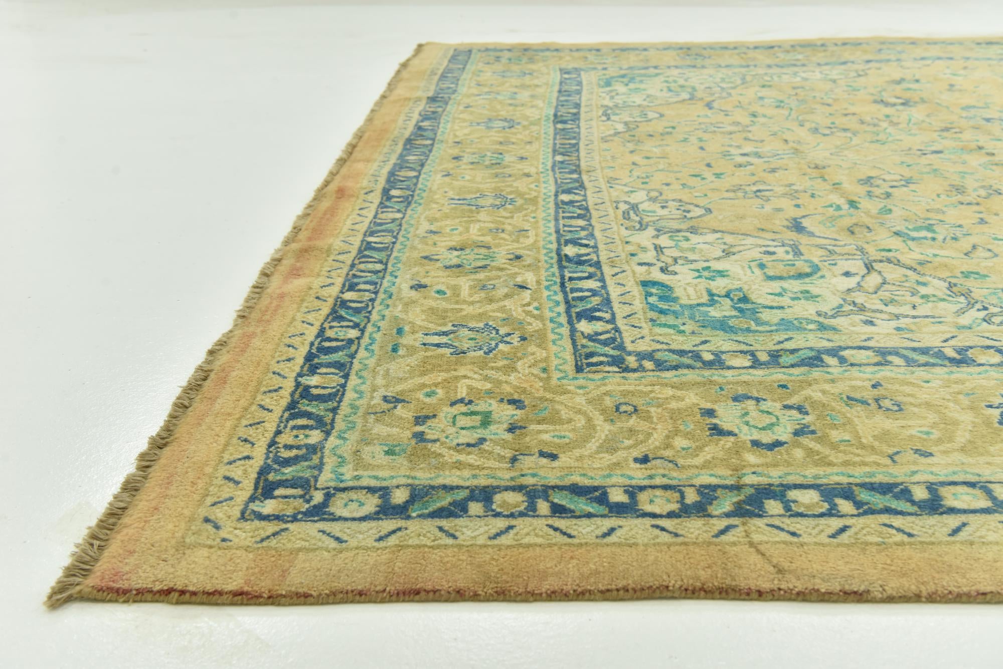 9' 8 x 13' 5 Hand Knotted Farahan Persian Wool Rug