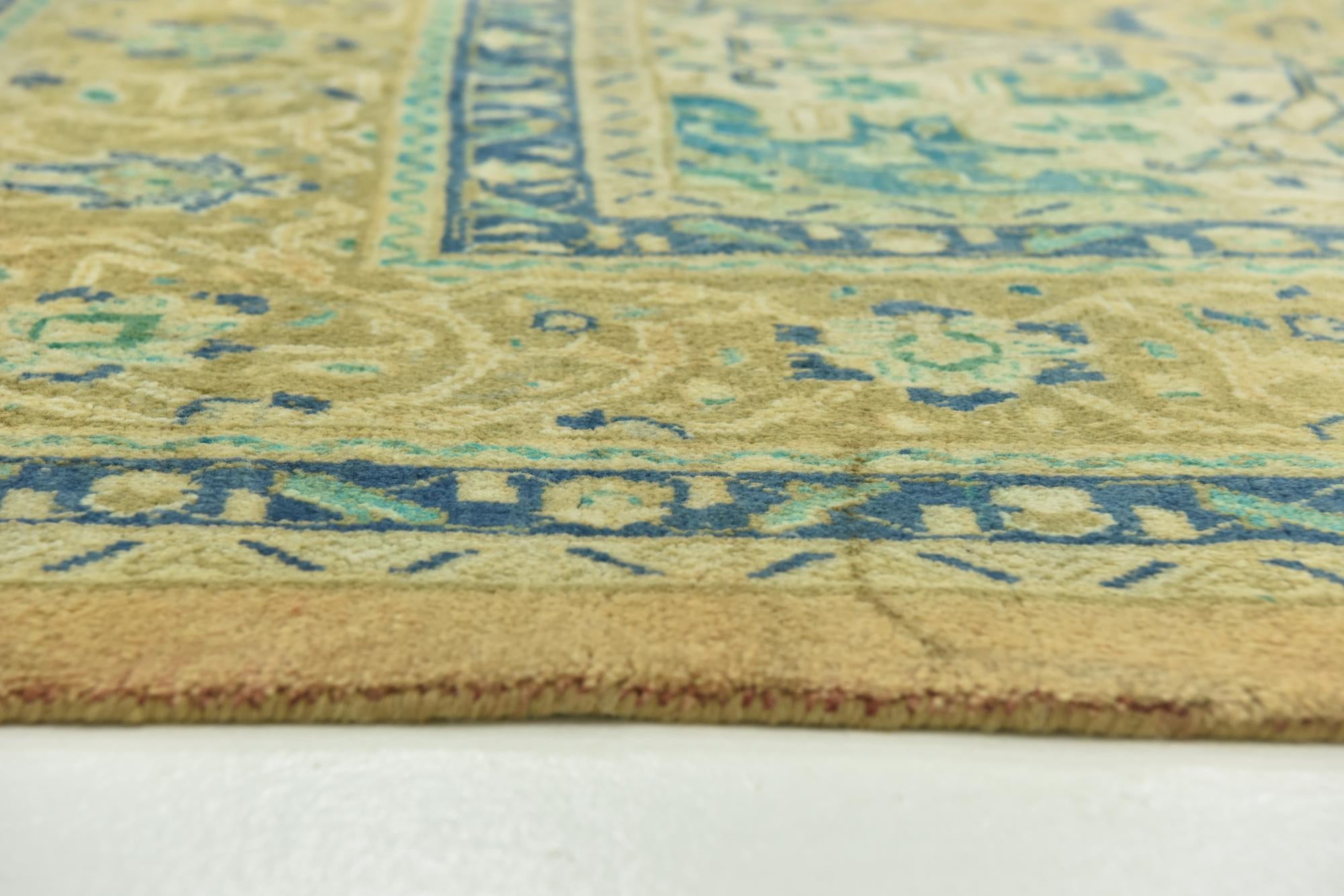9' 8 x 13' 5 Hand Knotted Farahan Persian Wool Rug