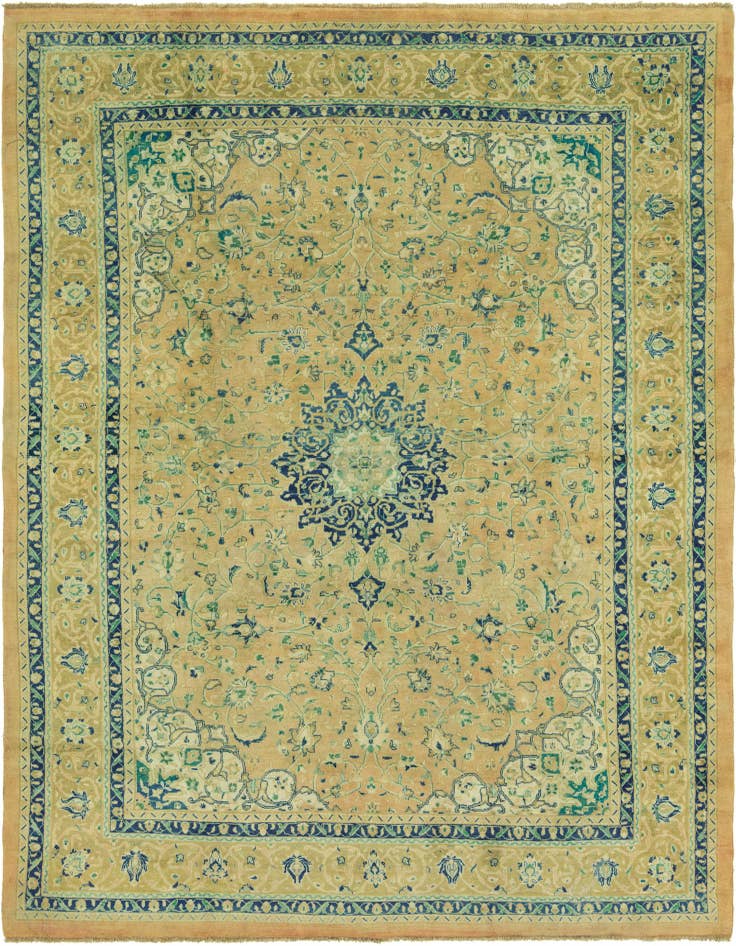 Detail image of 9' 8 x 13' 5 Hand Knotted Farahan Persian Wool Rug