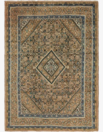 9' 7 x 13' 6 Hand Knotted Farahan Persian Wool Rug