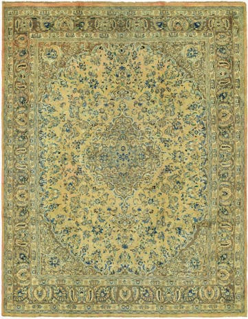 9' 9 x 12' 9 Hand Knotted Farahan Persian Wool Rug
