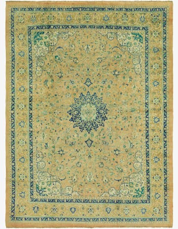 9' 8 x 13' 5 Hand Knotted Farahan Persian Wool Rug