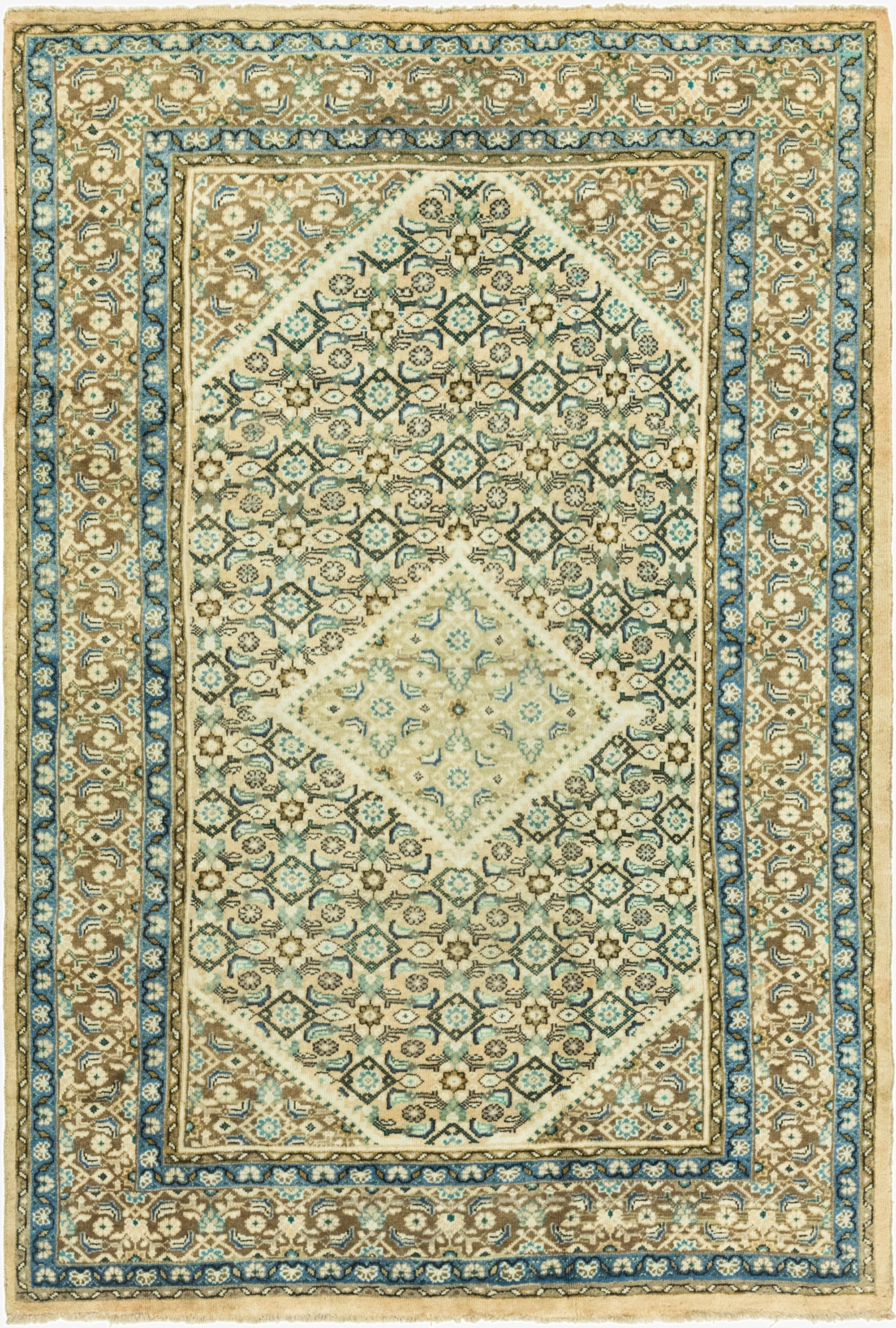6' 10 x 10'  Hand Knotted Farahan Persian Wool Rug