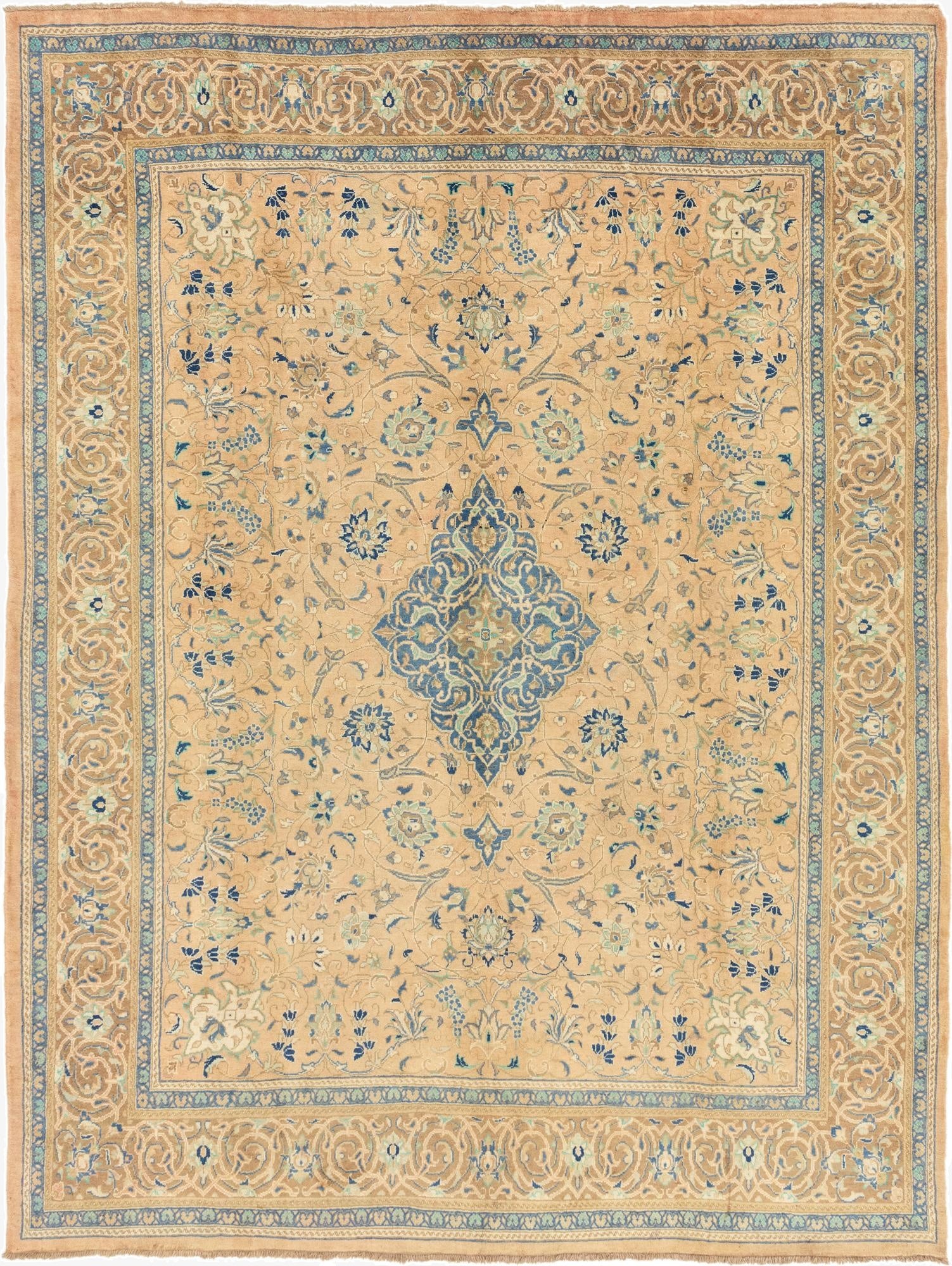 9' 9 x 12' 10  Hand Knotted Farahan Persian Wool Rug