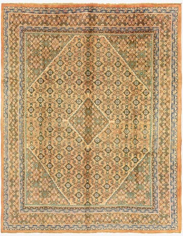 10' 2 x 12' 10 Hand Knotted Farahan Persian Wool Rug