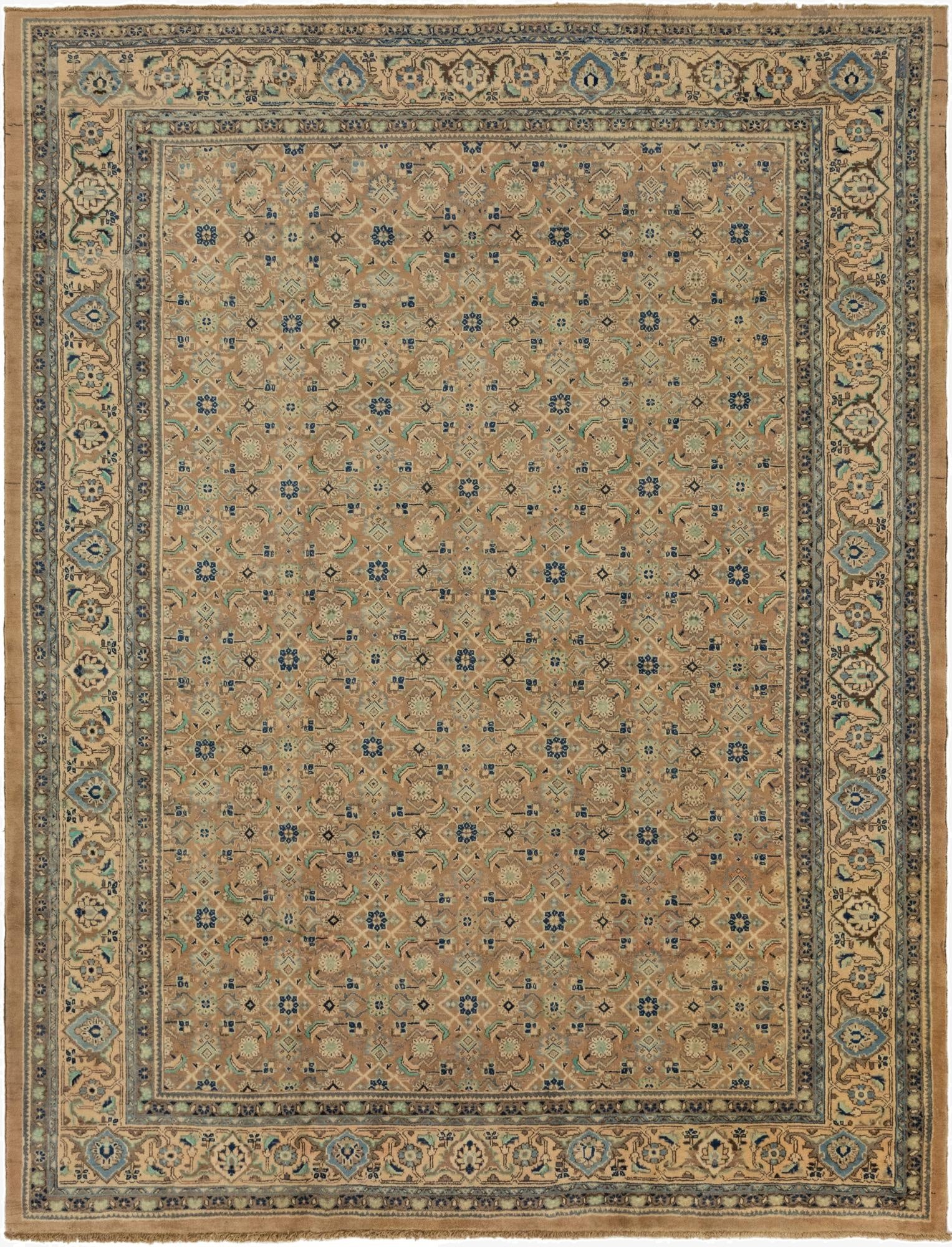 9' 10 x 13'  Hand Knotted Farahan Persian Wool Rug