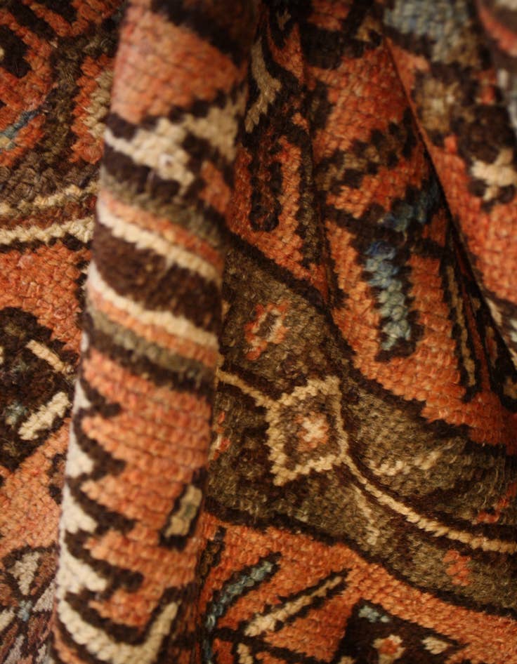 Detail image of 4' 1 x 6' 4 Hand Knotted Hossainabad Persian Wool Rug