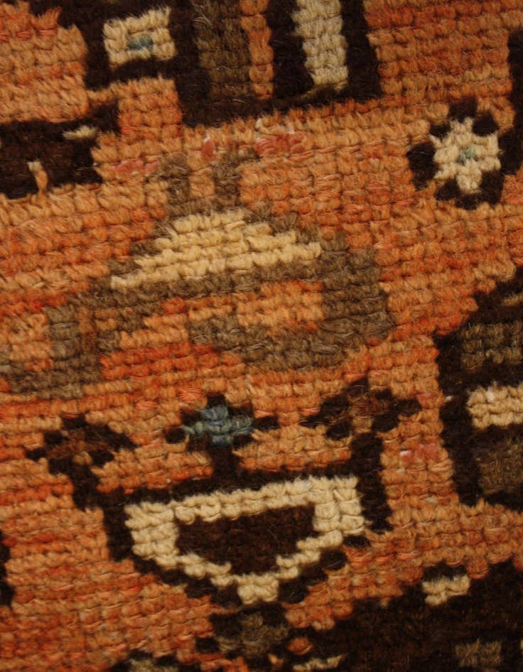 Detail image of 4' 1 x 6' 4 Hand Knotted Hossainabad Persian Wool Rug