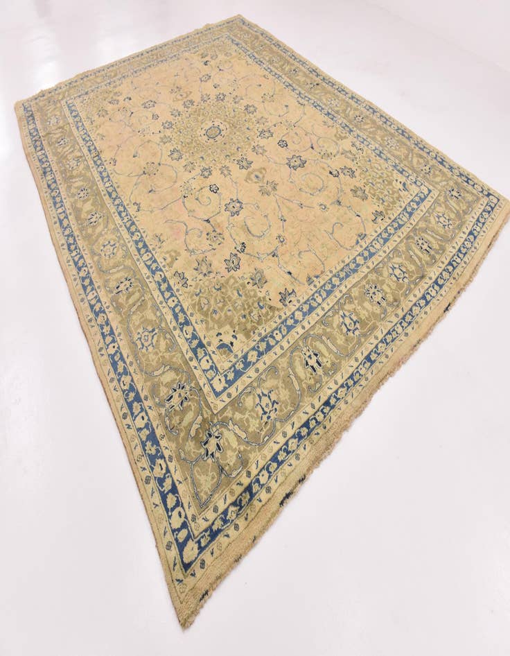 Detail image of 9' 9 x 12' 8 Hand Knotted Isfahan Persian Wool Rug