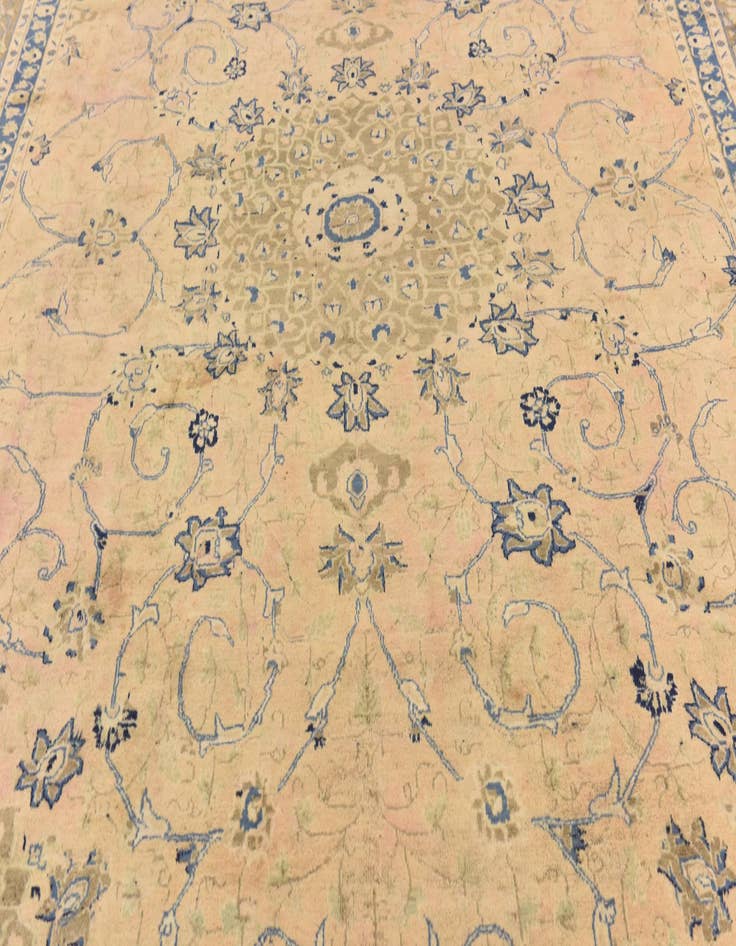 Detail image of 9' 9 x 12' 8 Hand Knotted Isfahan Persian Wool Rug