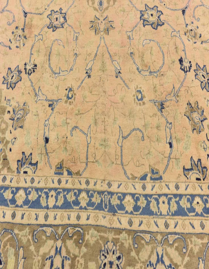 Detail image of 9' 9 x 12' 8 Hand Knotted Isfahan Persian Wool Rug