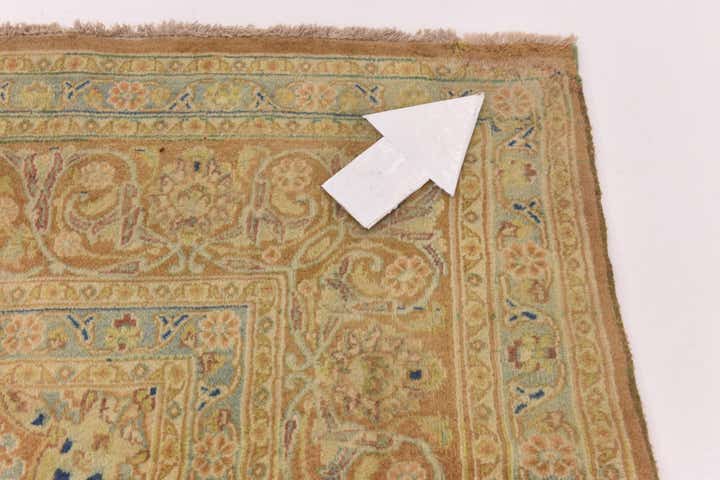 9' 7 x 13' Hand Knotted Isfahan Persian Wool Rug
