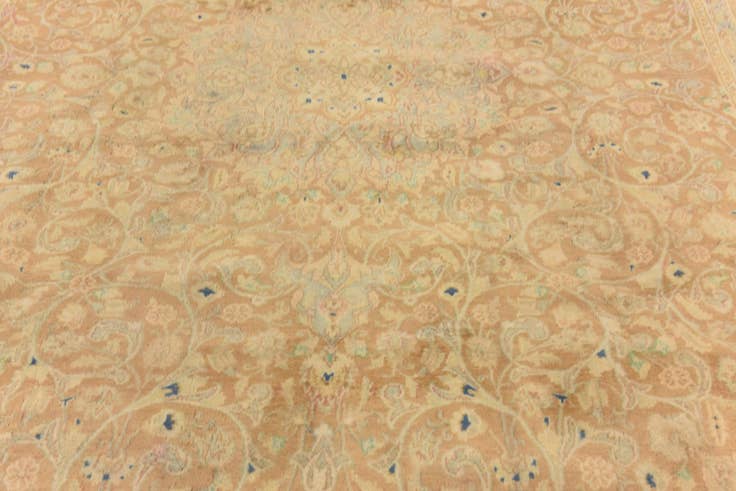 Detail image of 9' 7 x 13' Hand Knotted Isfahan Persian Wool Rug