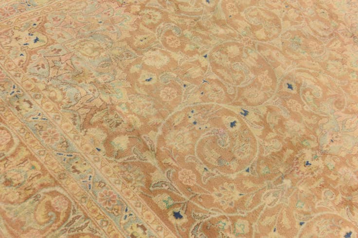 Detail image of 9' 7 x 13' Hand Knotted Isfahan Persian Wool Rug