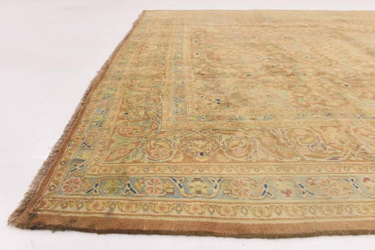 Detail image of 9' 7 x 13' Hand Knotted Isfahan Persian Wool Rug
