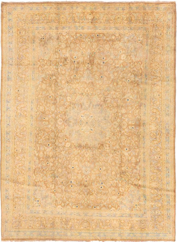 9' 7 x 13' Hand Knotted Isfahan Persian Wool Rug