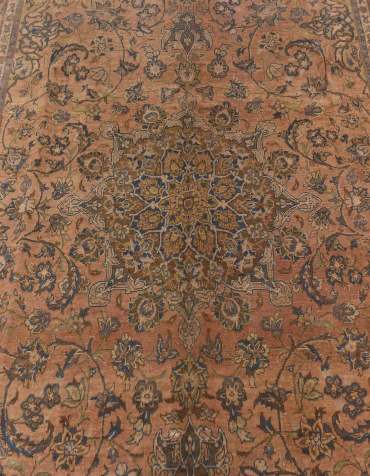Detail image of 7' 4 x 10' 7 Hand Knotted Isfahan Persian Wool Rug