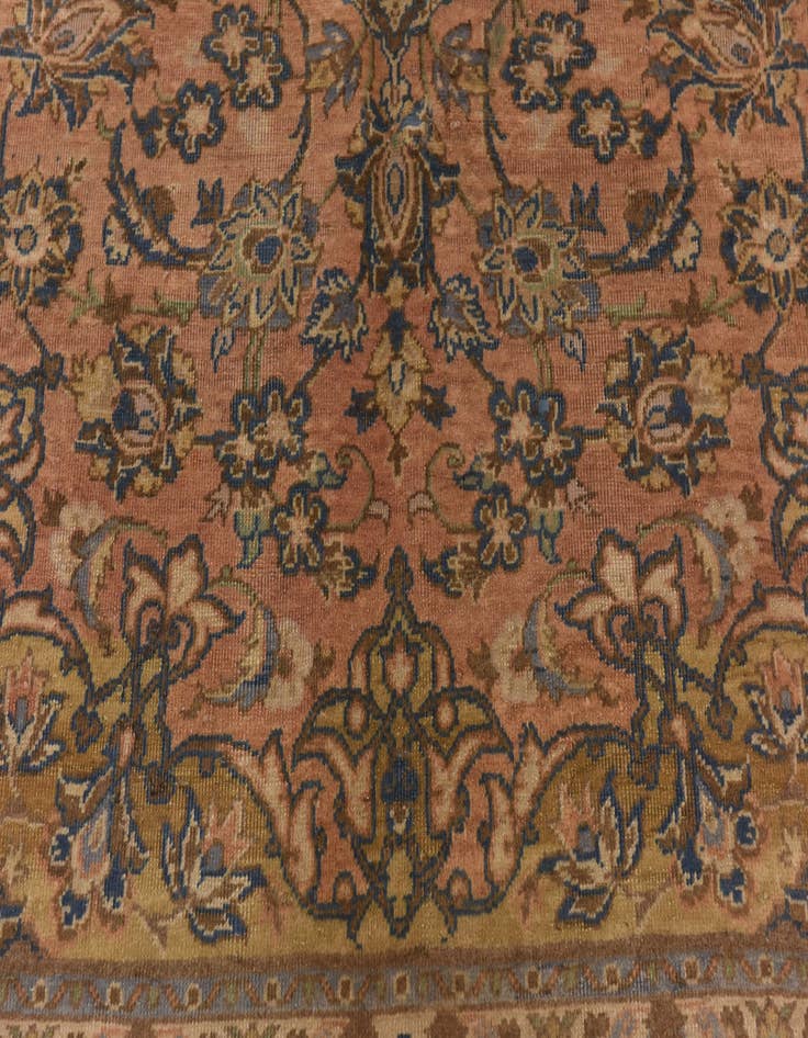 Detail image of 7' 4 x 10' 7 Hand Knotted Isfahan Persian Wool Rug