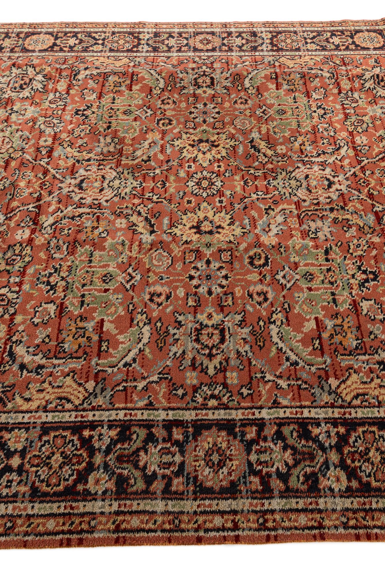6' 6 x 9' 8 Hand Knotted Jaipur Agra Oriental Wool Rug