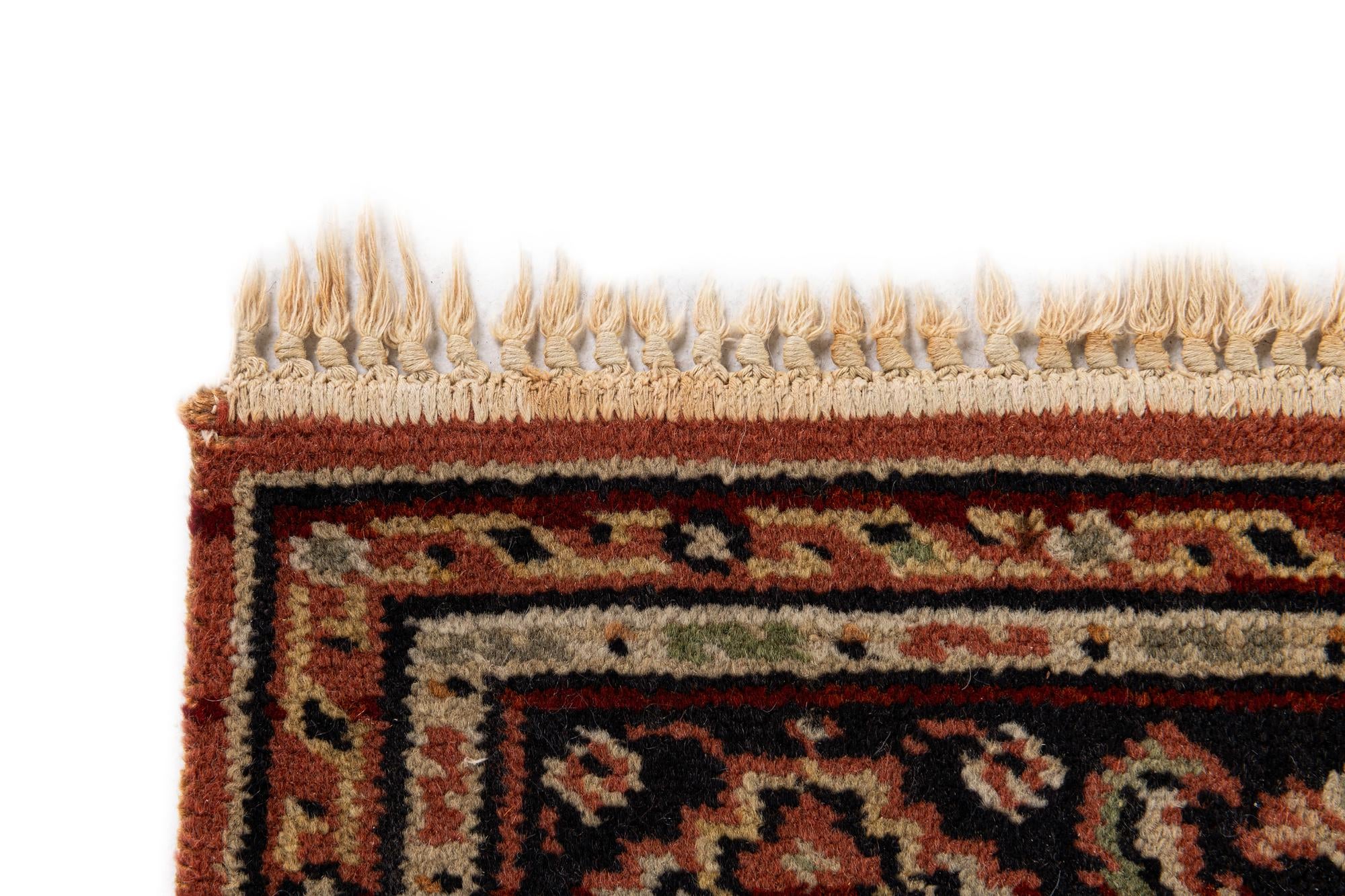6' 6 x 9' 8 Hand Knotted Jaipur Agra Oriental Wool Rug