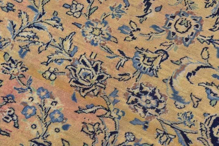 9' 9 x 13' 10 Hand Knotted Kashan Persian Wool Rug