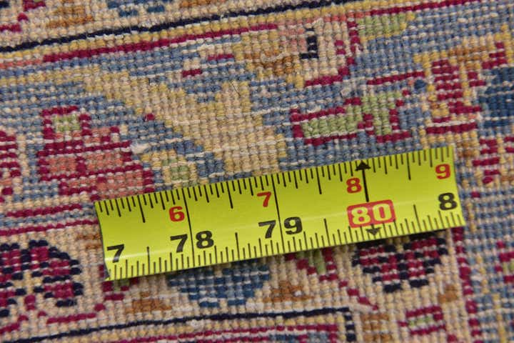 9' 9 x 13' 10 Hand Knotted Kashan Persian Wool Rug