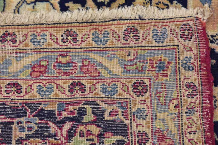9' 9 x 13' 10 Hand Knotted Kashan Persian Wool Rug