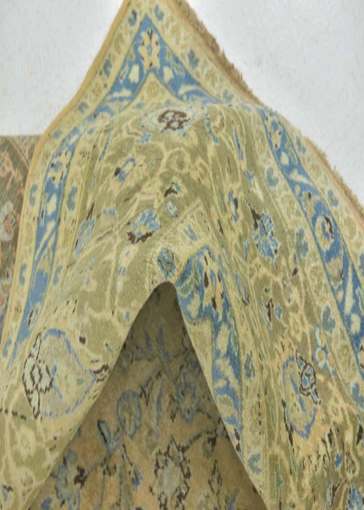 9' 10 x 13' 2 Hand Knotted Kashan Persian Wool Rug