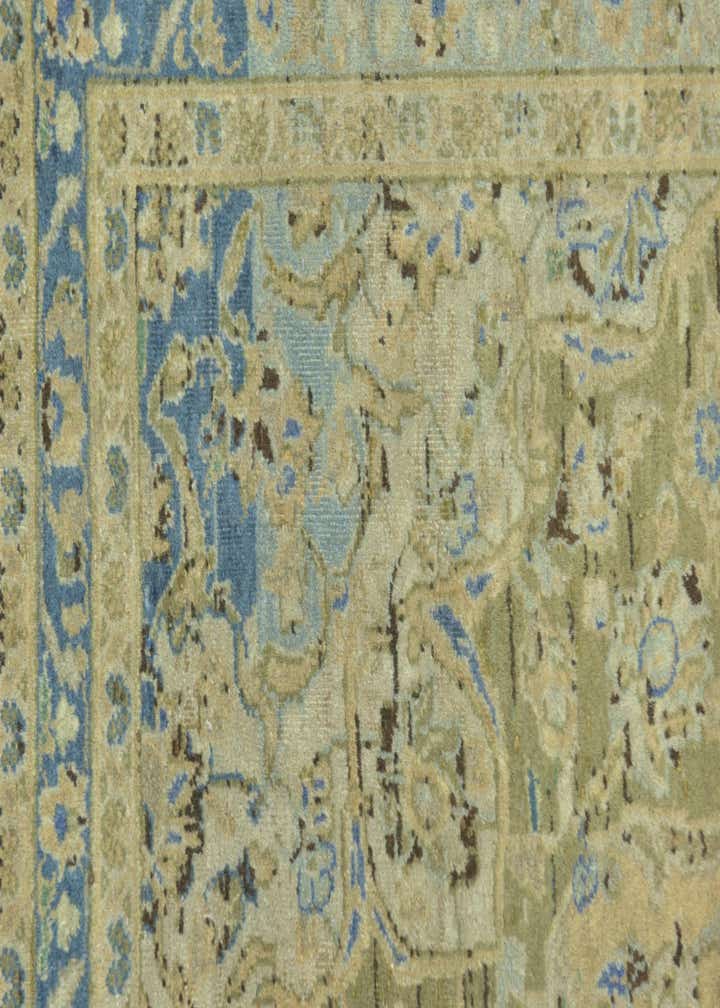 9' 10 x 13' 2 Hand Knotted Kashan Persian Wool Rug