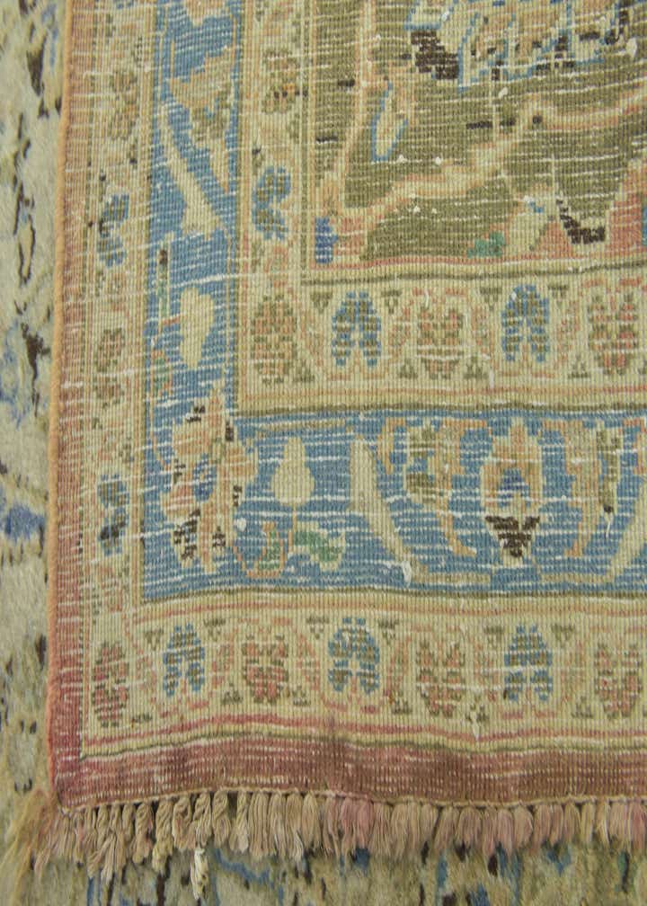 9' 10 x 13' 2 Hand Knotted Kashan Persian Wool Rug