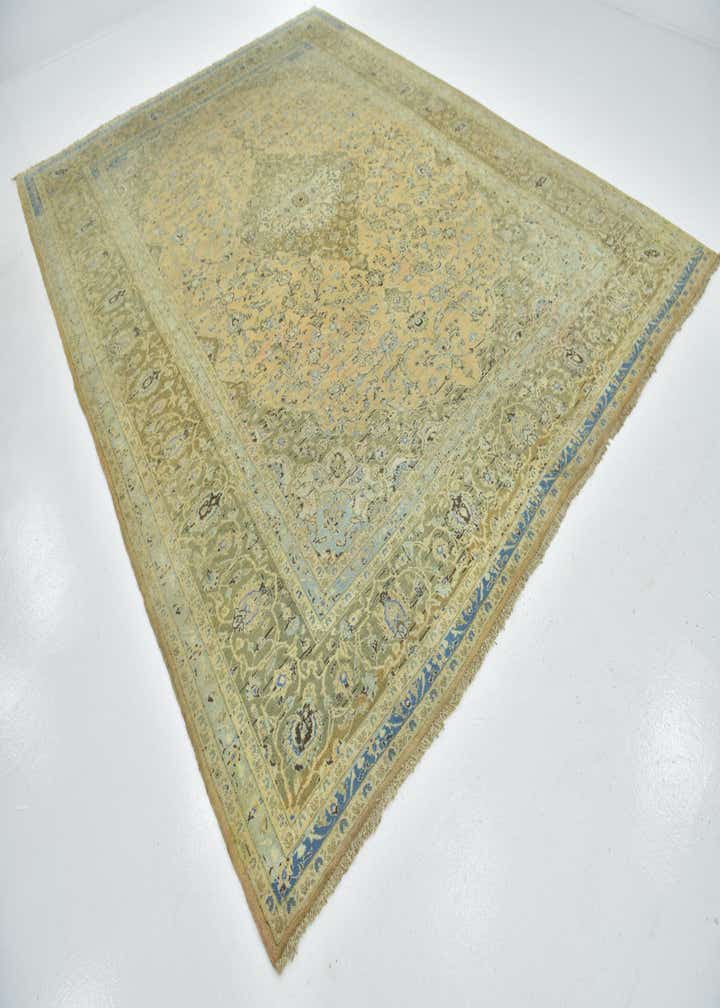 9' 10 x 13' 2 Hand Knotted Kashan Persian Wool Rug