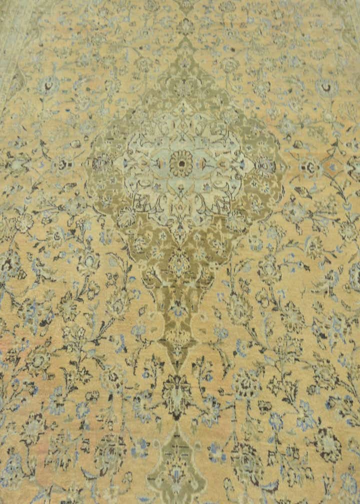 9' 10 x 13' 2 Hand Knotted Kashan Persian Wool Rug