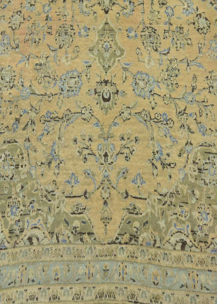 9' 10 x 13' 2 Hand Knotted Kashan Persian Wool Rug
