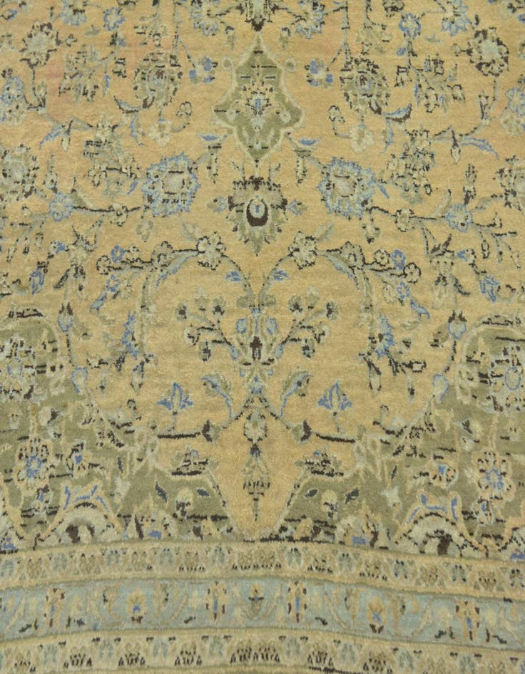 Detail image of 9' 10 x 13' 2 Hand Knotted Kashan Persian Wool Rug
