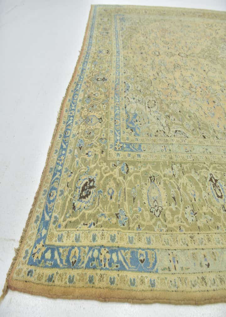 9' 10 x 13' 2 Hand Knotted Kashan Persian Wool Rug