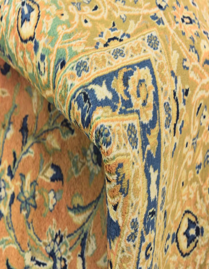 Detail image of 10' x 13' 2 Hand Knotted Kashan Persian Wool Rug