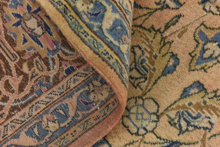 9' 6 x 12' 9 Hand Knotted Kashan Persian Wool Rug
