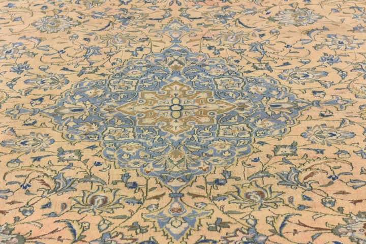 9' 6 x 12' 9 Hand Knotted Kashan Persian Wool Rug