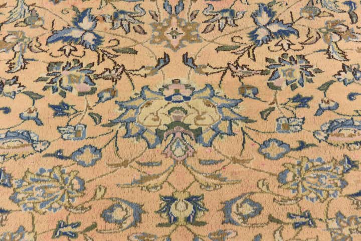 9' 6 x 12' 9 Hand Knotted Kashan Persian Wool Rug