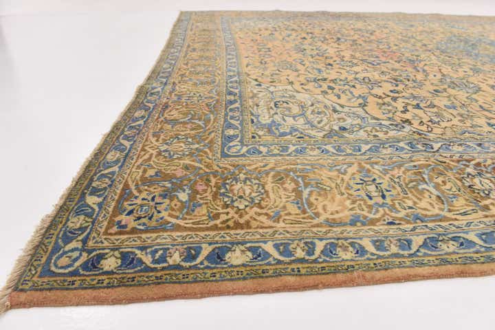 9' 6 x 12' 9 Hand Knotted Kashan Persian Wool Rug