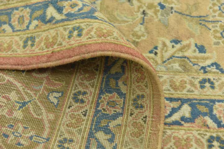 9' 7 x 12' 10 Hand Knotted Kashan Persian Wool Rug